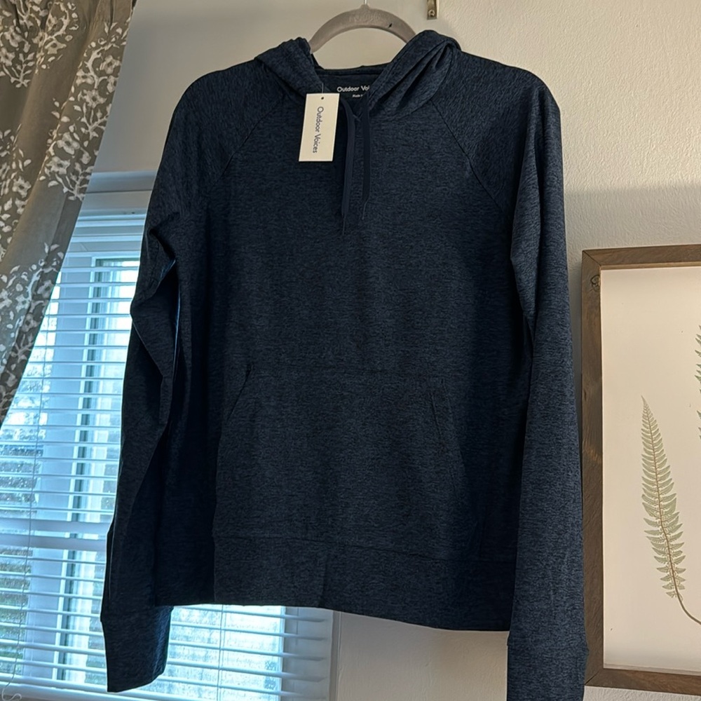 Outdoor voices size L navy hoodie